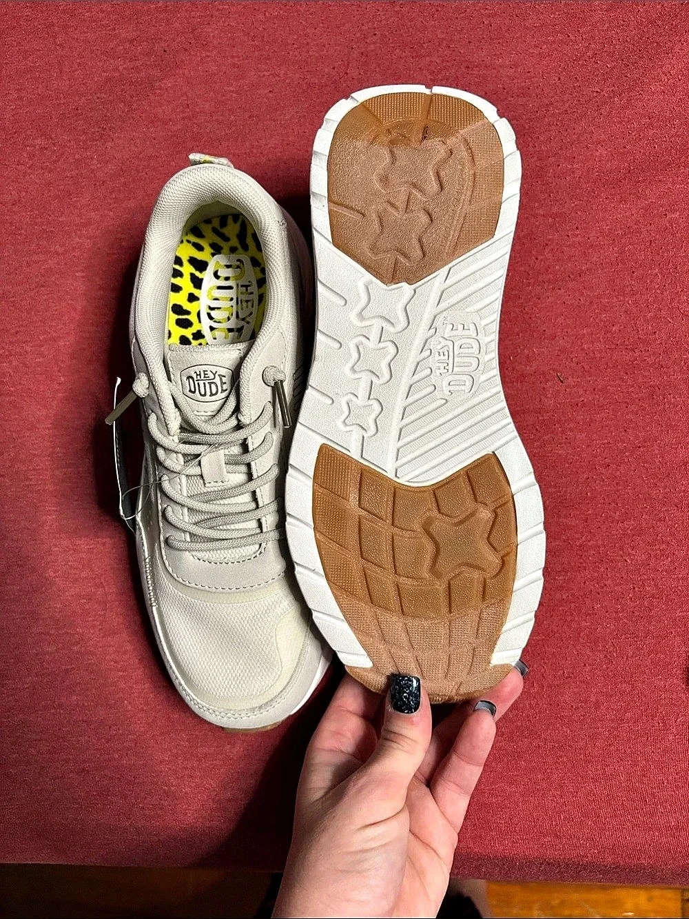 Hey Dude Sirocco Alta W Neutrals Women's Cream Sneakers NWT
